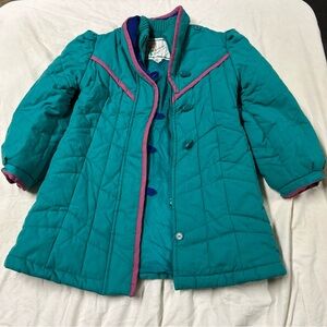 Kids Wear By Paramount Winter Ski Jacket Size 6x  Zip Up Missing One Button
